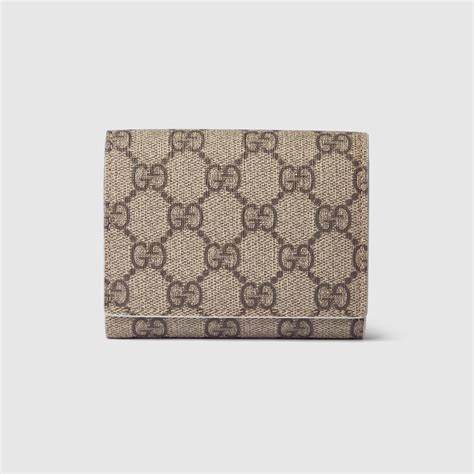 tri fold gucci wallet|Ivory interior GG tri.